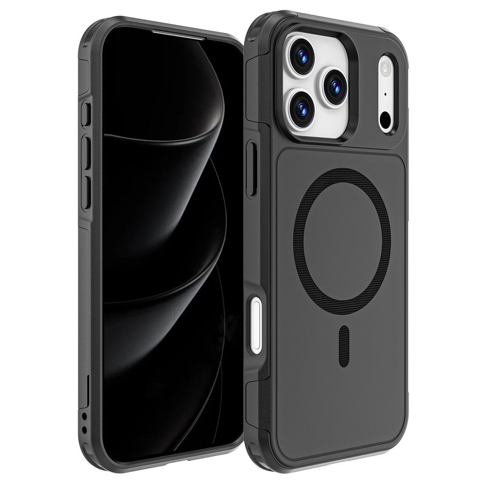 For iPhone 17 Pro Max Case Compatible with MagSafe PC + TPU Anti-drop Phone Cover