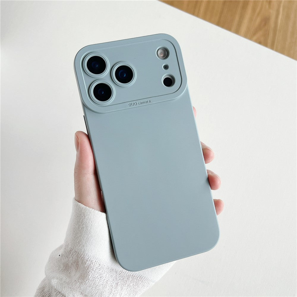 For iPhone 17 Pro Max Case Precision Cutout TPU Protective Phone Cover - Grey Blue