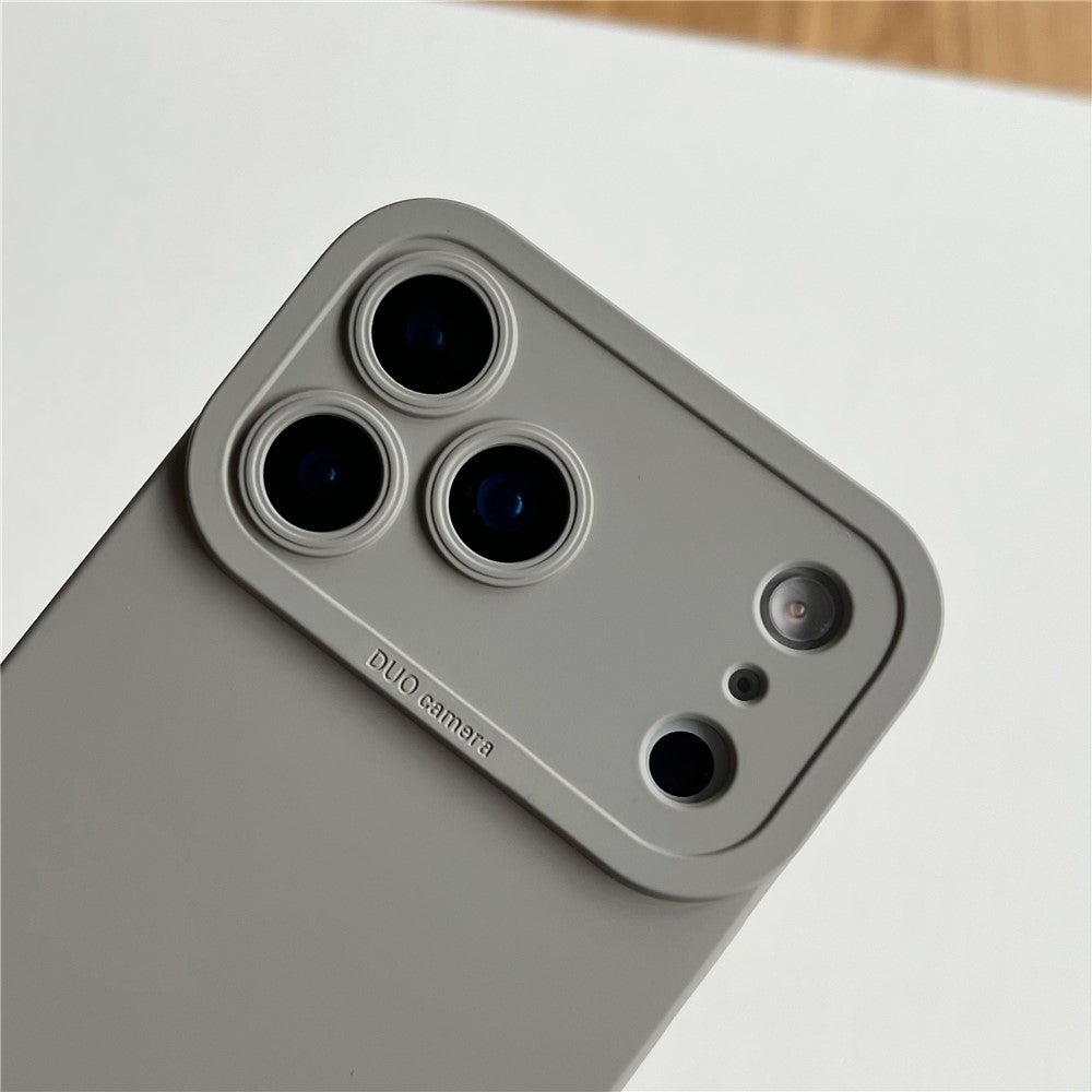 For iPhone 17 Pro Max Case Precision Cutout TPU Protective Phone Cover - Grey Blue