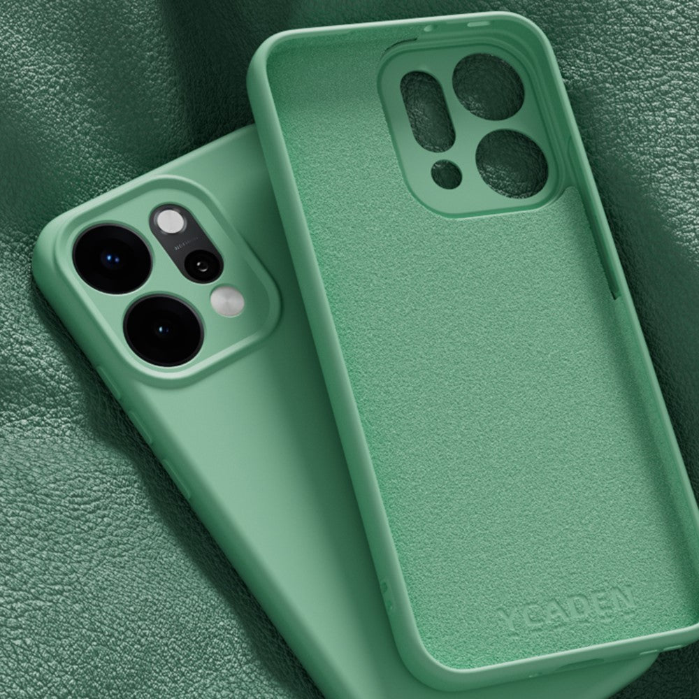 YCADEN For Oppo Reno14 Pro 5G (Global) Case Precise Cutouts TPU Phone Back Cover - Pear Yellow