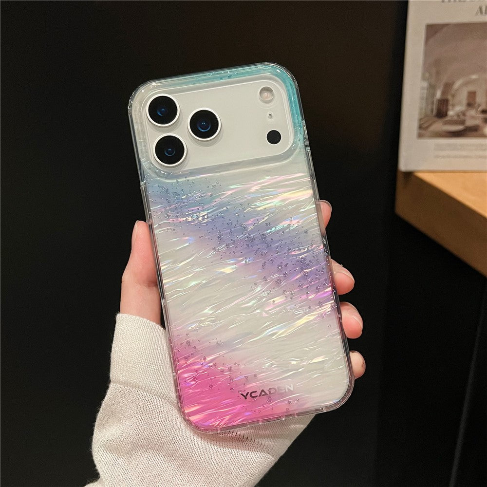 For iPhone 17 Pro Max Case Colorful Design Shockproof Hard PC Phone Shell - Blue / Red