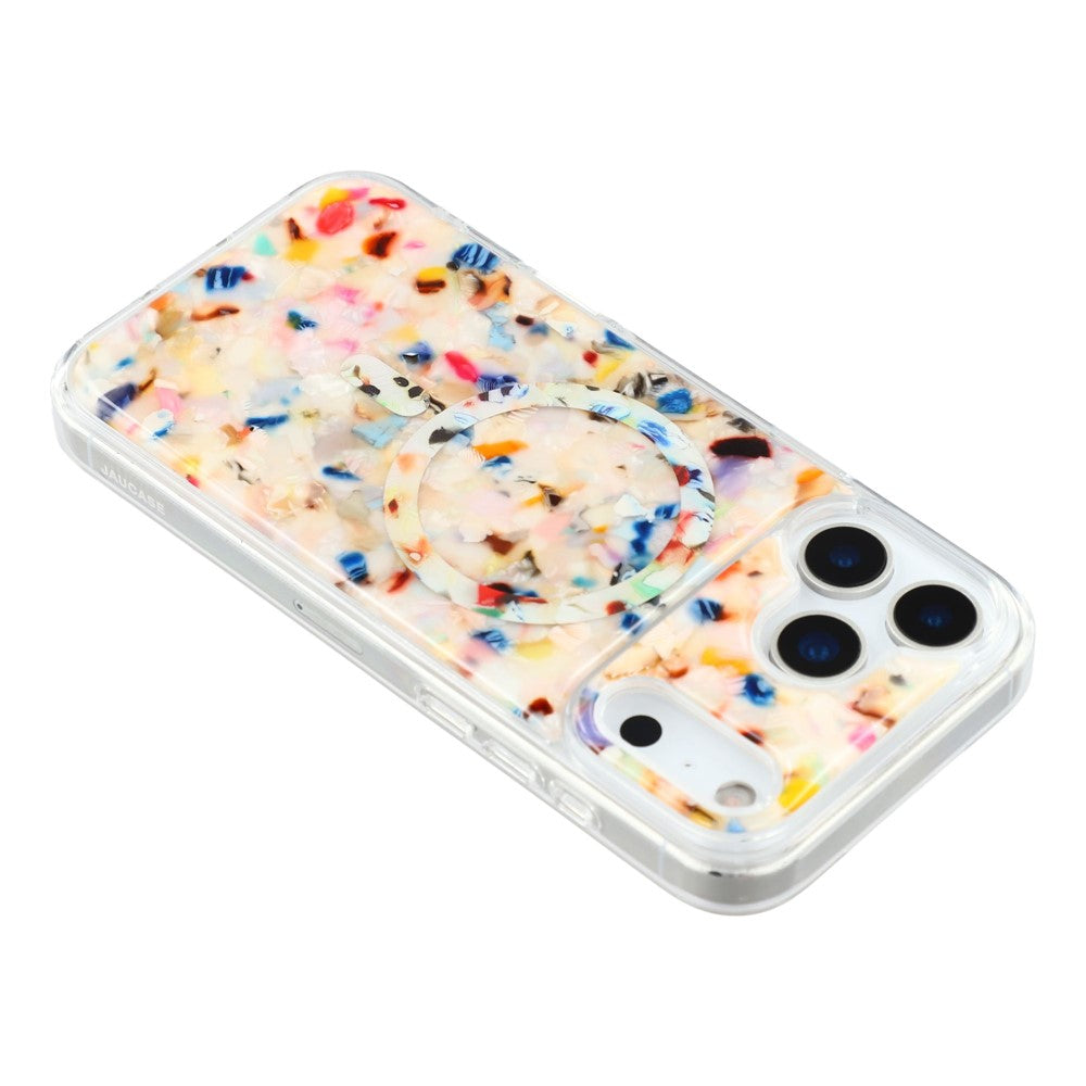 JAUCASE For iPhone 17 Pro Max Case Compatible with MagSafe Shell Design TPU + PC Phone Cover - Colorful Shell
