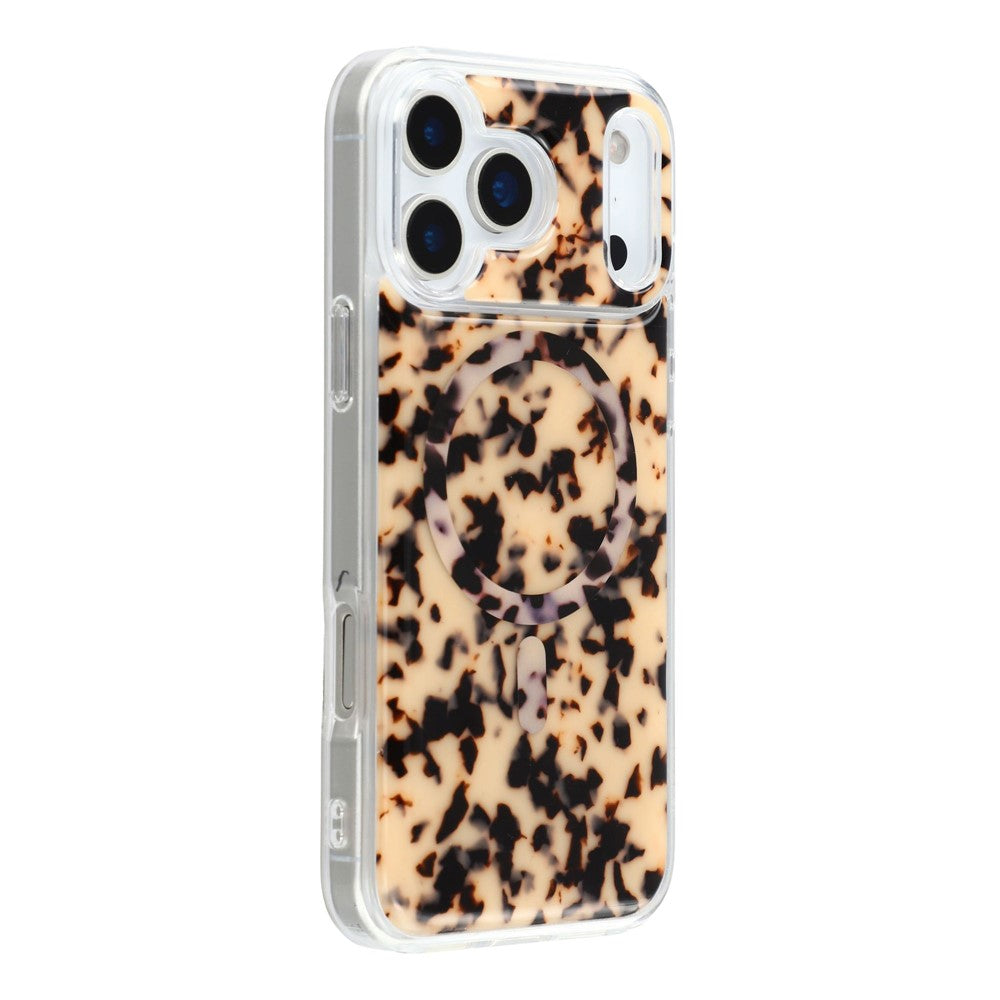 JAUCASE For iPhone 17 Pro Max Case Compatible with MagSafe Shell Design TPU + PC Phone Cover - Natural-colored Shell