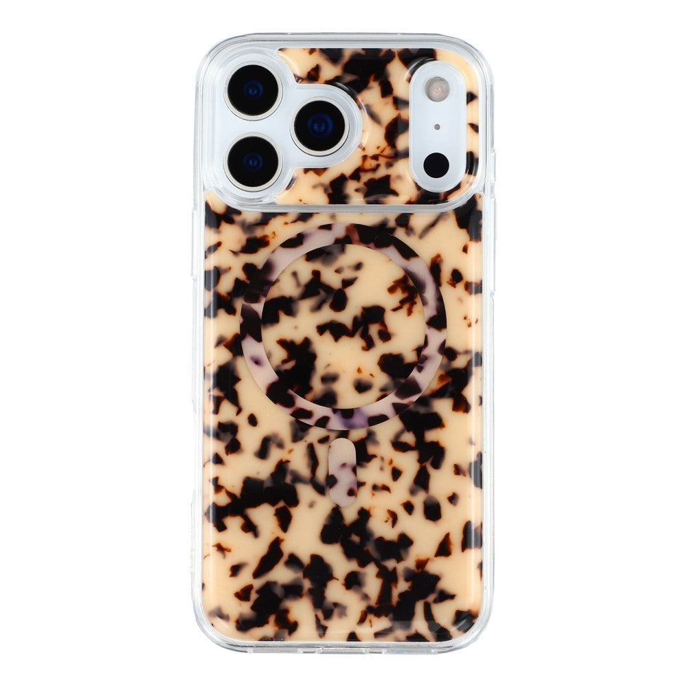 JAUCASE For iPhone 17 Pro Max Case Compatible with MagSafe Shell Design TPU + PC Phone Cover - Natural-colored Shell