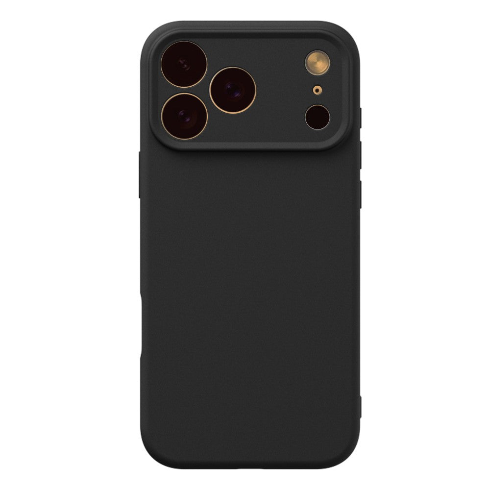 YCADEN For iPhone 17 Pro Max Case Precise Cutouts TPU Phone Back Cover - Black