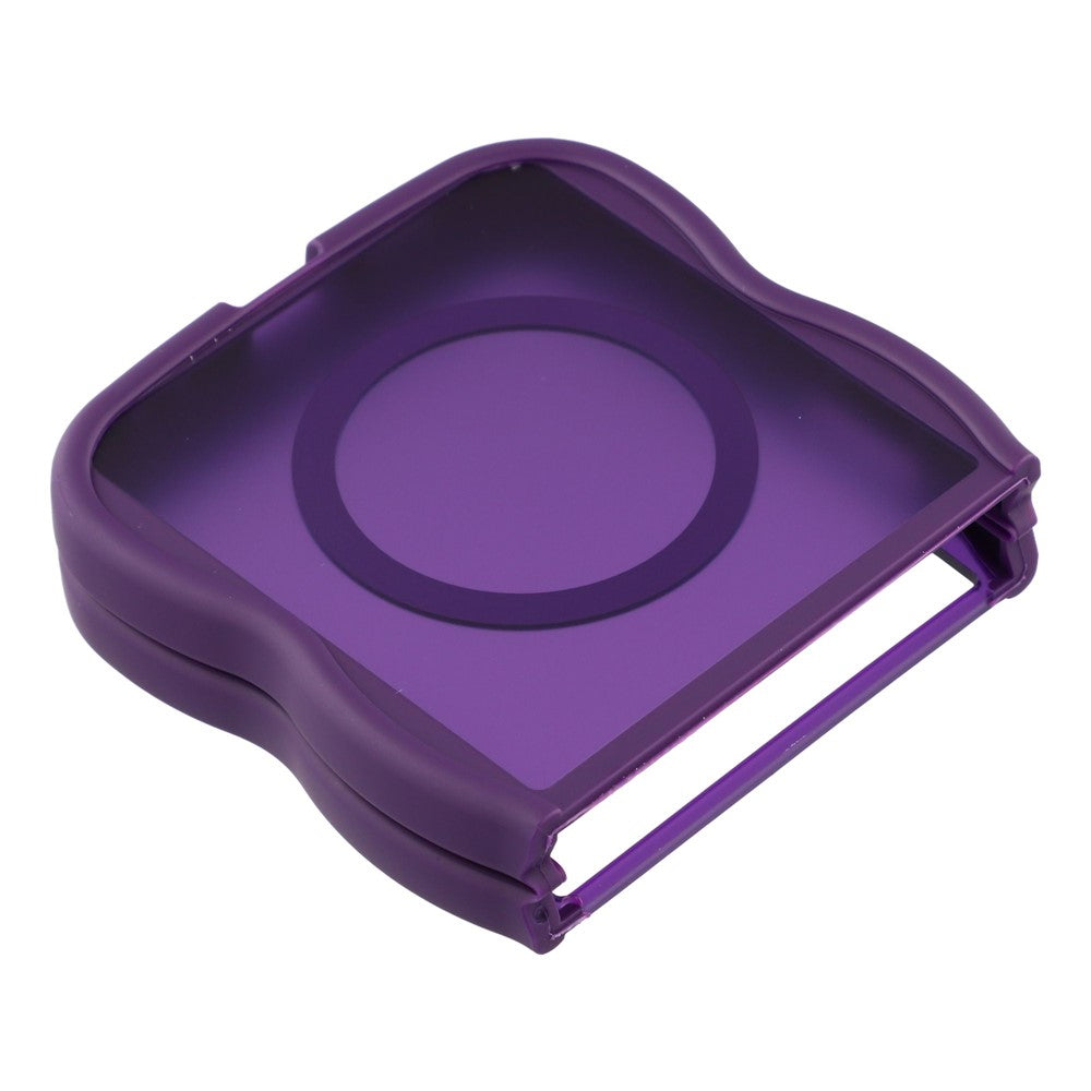 For Samsung Galaxy Z Flip7 5G Case Compatible with MagSafe TPU + PC Phone Back Cover Skin Touch Wave Shape - Purple