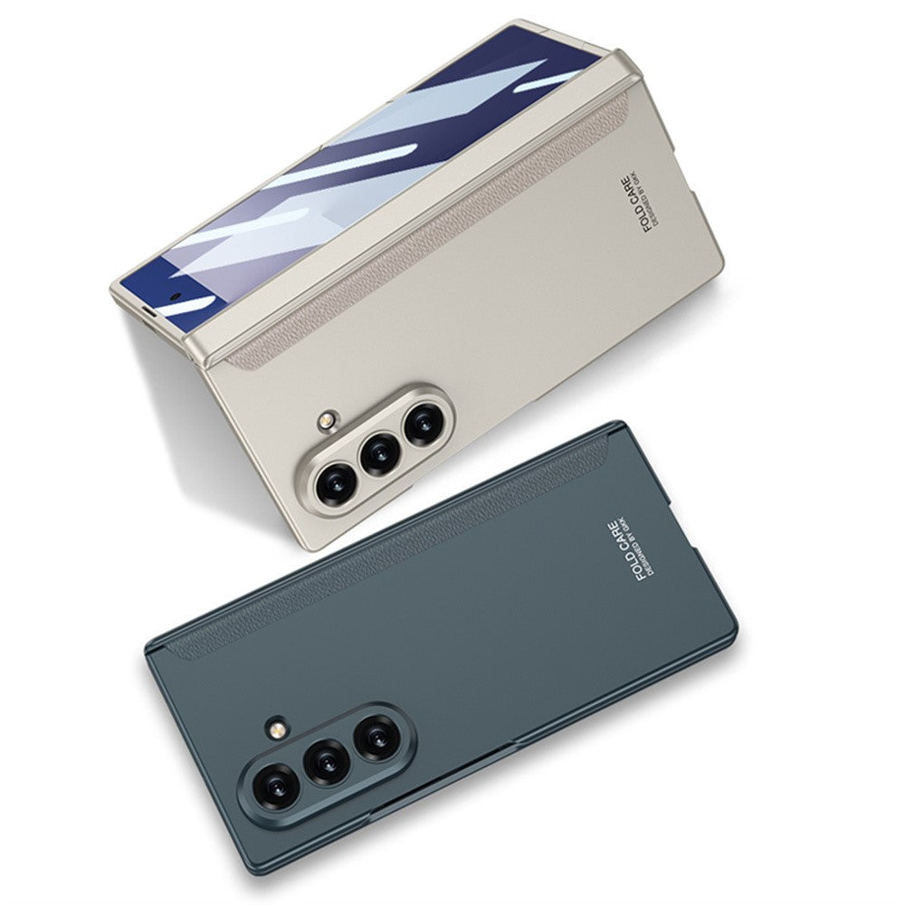 GKK For Samsung Galaxy Z Fold7 5G Case with Clear Screen Film Magnetic Hinge Protection Phone Cover - Grey