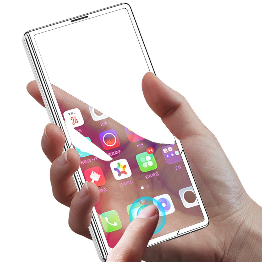 GKK For Samsung Galaxy Z Fold7 5G Case with Stylus PC + Tempered Glass Clear Phone Cover Hinge Protection - Pink+Silver