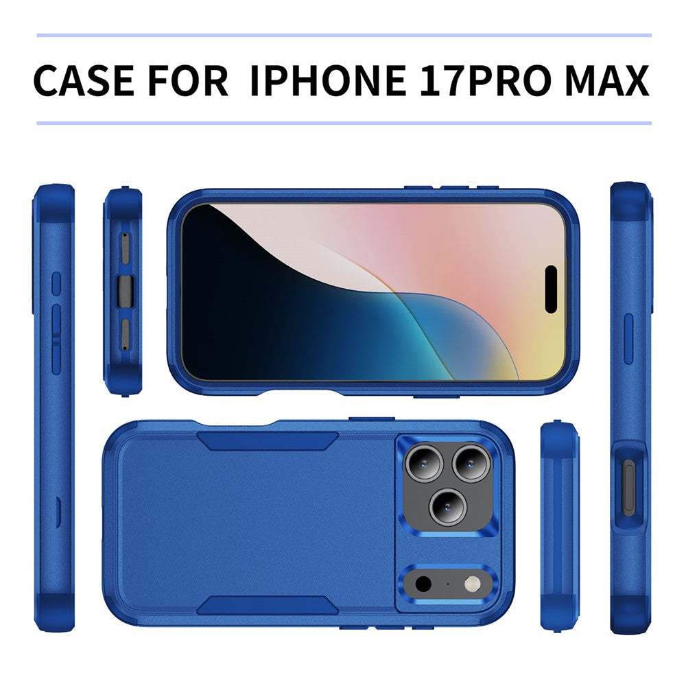 For iPhone 17 Pro Max Case 3 in 1 Shockproof TPU PC Phone Cover - Sapphire