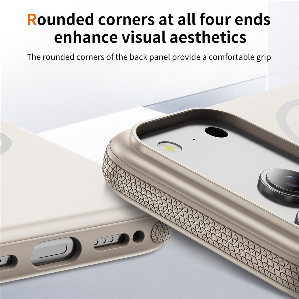 For iPhone 17 Pro Max Case Compatible with MagSafe 2.8mm PC + 2.2mm TPU Shockproof Hybrid Phone Cover - Grey