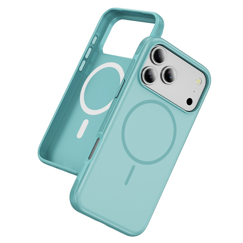 For iPhone 17 Pro Max Case Compatible with MagSafe 2.8mm PC + 2.2mm TPU Shockproof Hybrid Phone Cover - Sky Blue