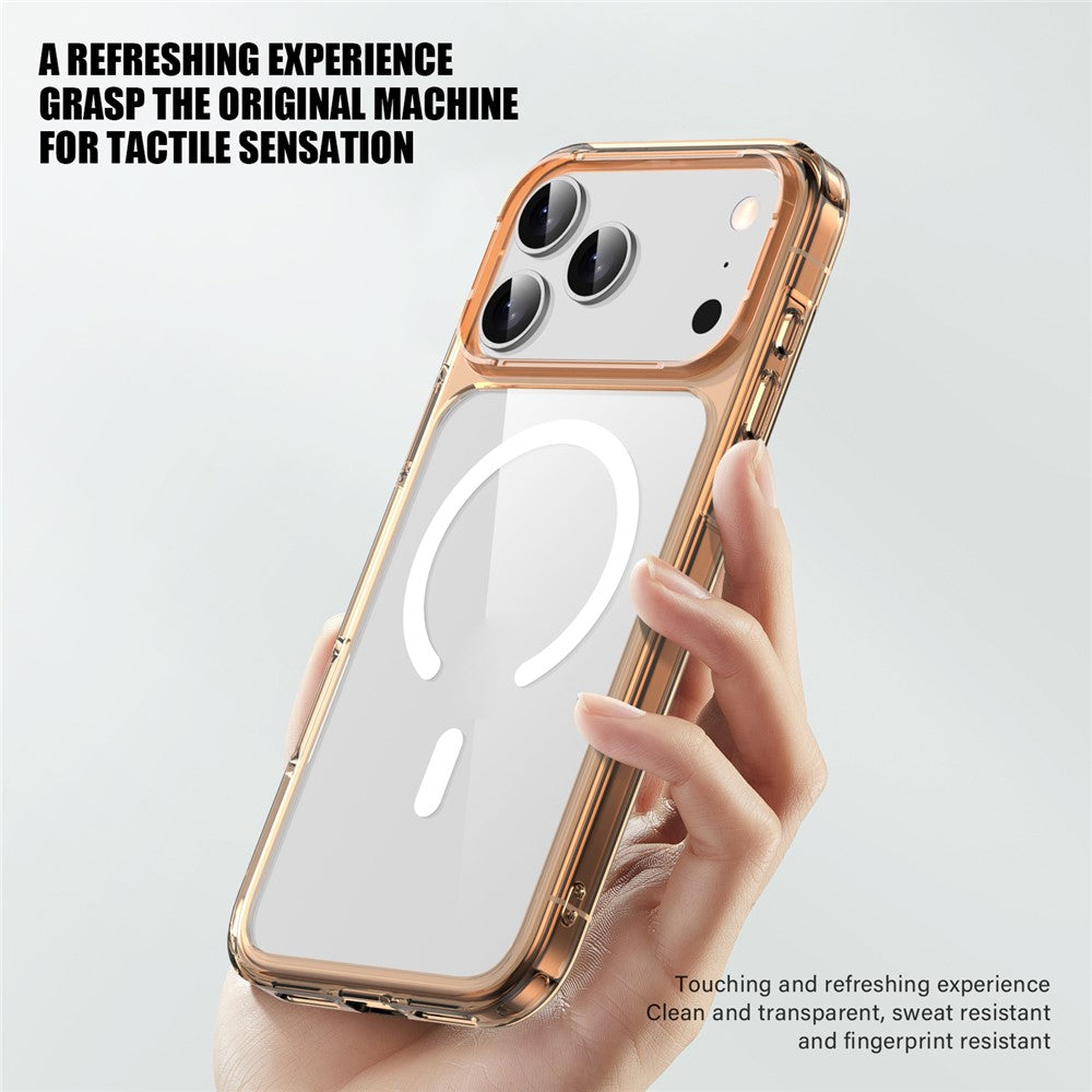 For iPhone 17 Pro Max Case Compatible with MagSafe TPU + PC Clear Phone Back Cover - Transparent