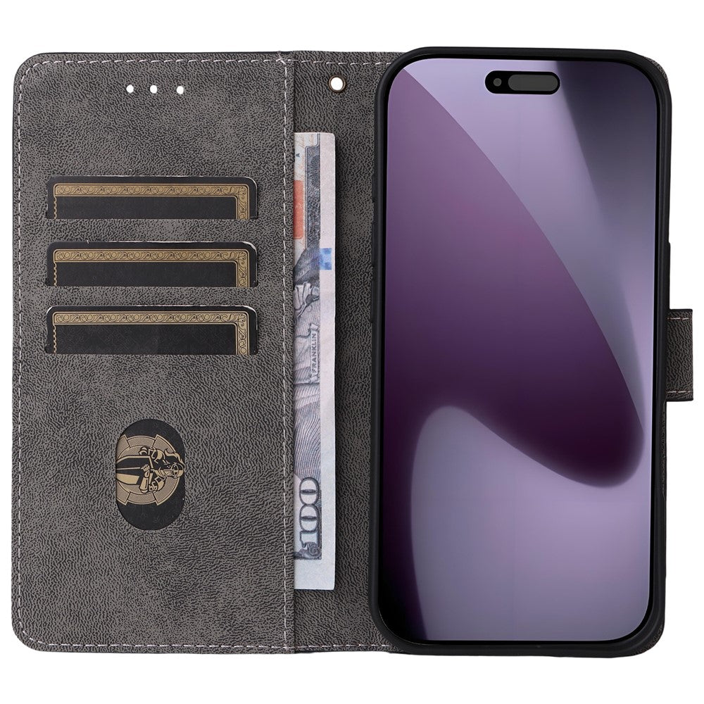 For iPhone 17 Pro Max Case Wallet RFID Blocking PU Leather Phone Cover Stand with Strap - Black