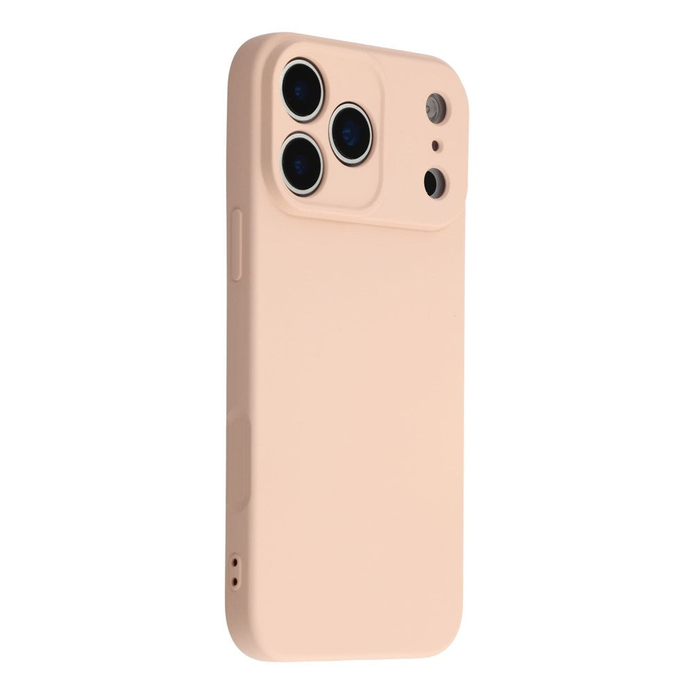 AMORUS For iPhone 17 Pro Max Case Precise Cutouts TPU Fiber Lining Shockproof Phone Cover - Pink
