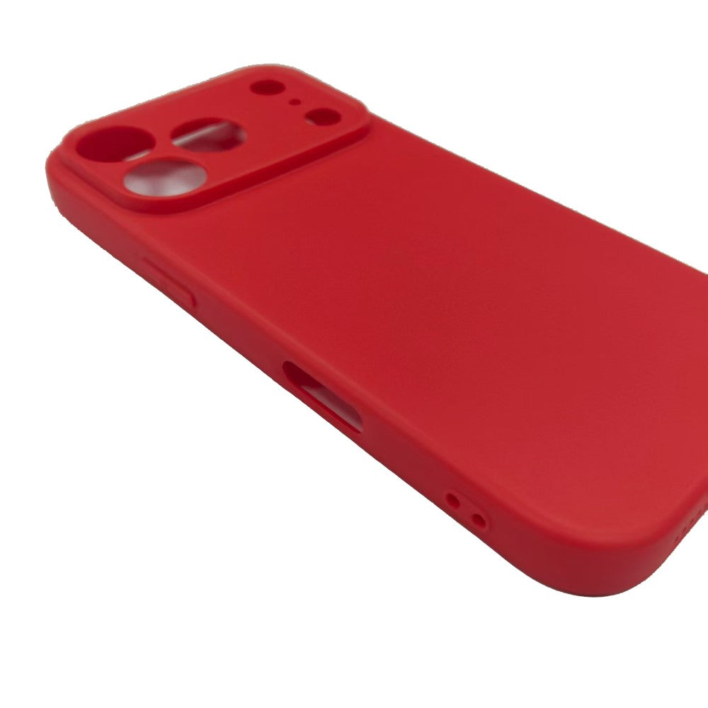 Bulk Purchasing 25Pcs For iPhone 17 Pro Max Case 1.2mm TPU Matte Phone Cover - Red