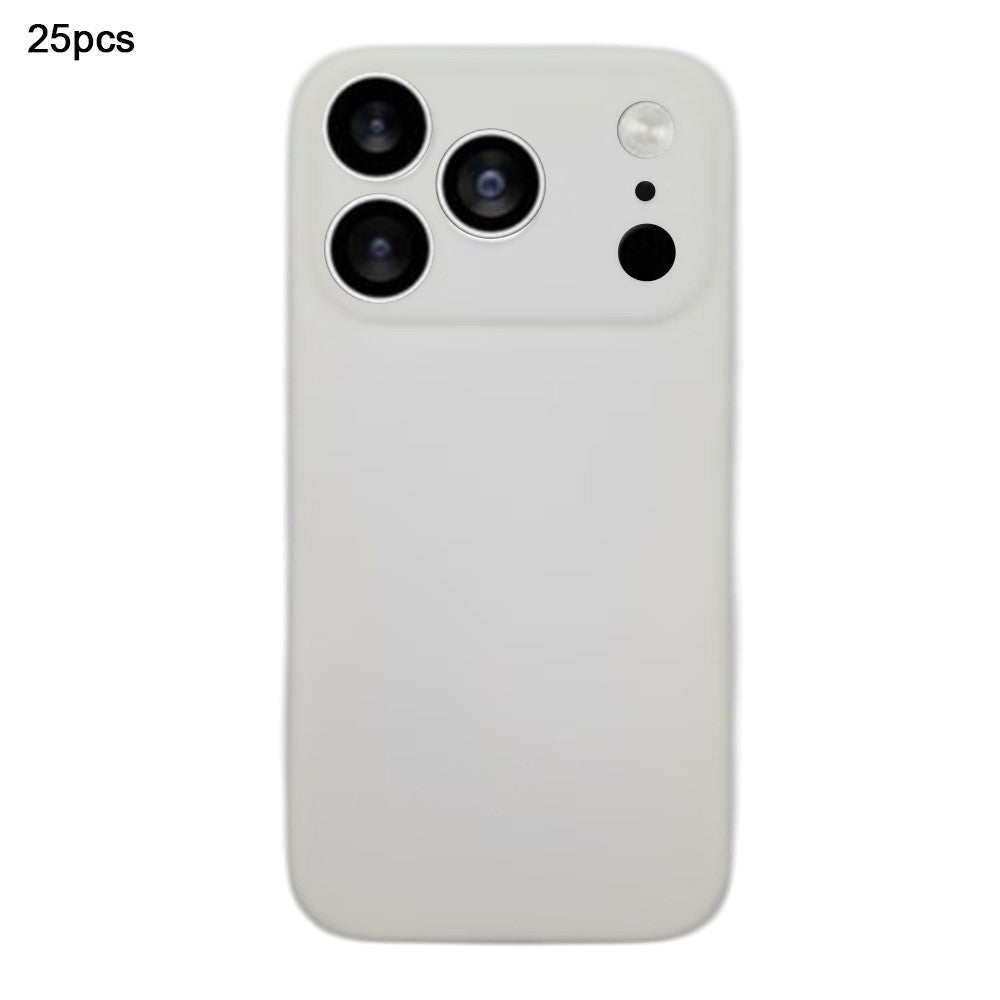 Bulk Purchasing 25Pcs For iPhone 17 Pro Max Case 1.2mm TPU Matte Phone Cover - White