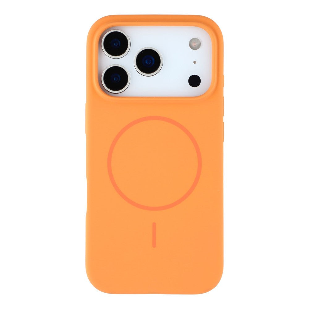 X-LEVEL For iPhone 17 Pro Max Case Compatible with MagSafe Liquid Silicone Phone Back Cover Skin Touch - Orange