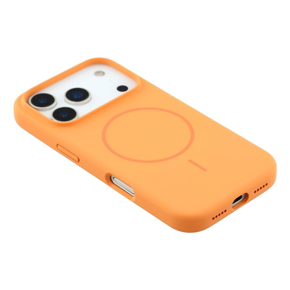 X-LEVEL For iPhone 17 Pro Max Case Compatible with MagSafe Liquid Silicone Phone Back Cover Skin Touch - Orange