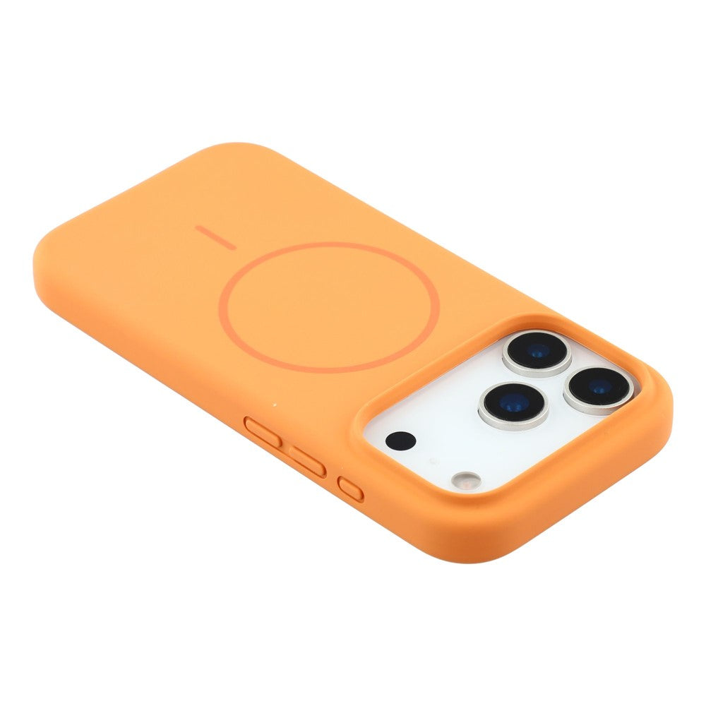 X-LEVEL For iPhone 17 Pro Max Case Compatible with MagSafe Liquid Silicone Phone Back Cover Skin Touch - Orange
