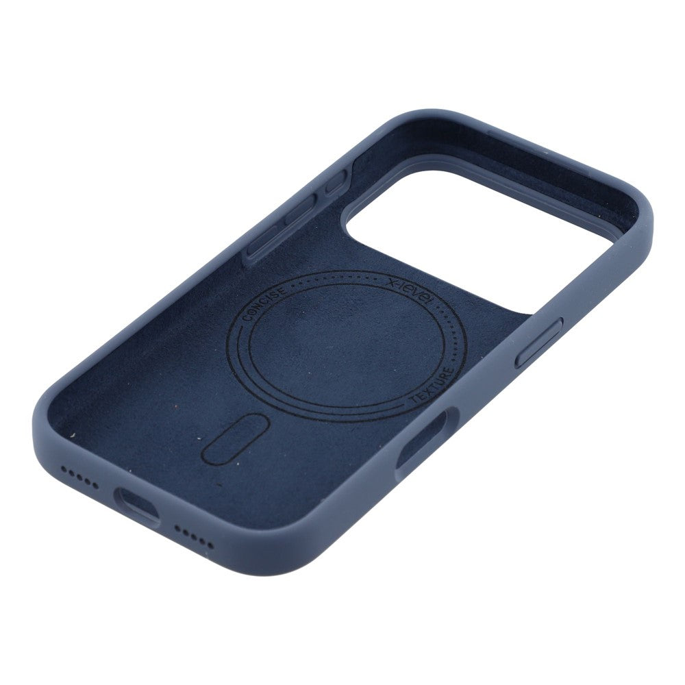 X-LEVEL For iPhone 17 Pro Max Case Compatible with MagSafe Liquid Silicone Phone Back Cover Skin Touch - Blue