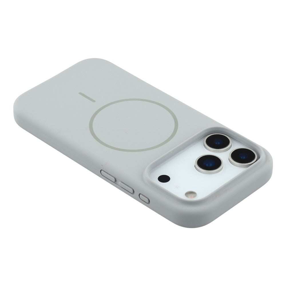 X-LEVEL For iPhone 17 Pro Max Case Compatible with MagSafe Liquid Silicone Phone Back Cover Skin Touch - Grey