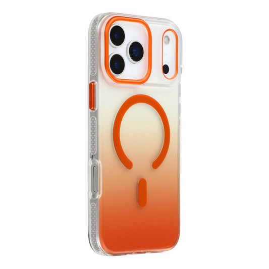 MUTURAL For iPhone 17 Pro Max Case Compatible with MagSafe PC + TPU Gradient Phone Cover - Orange