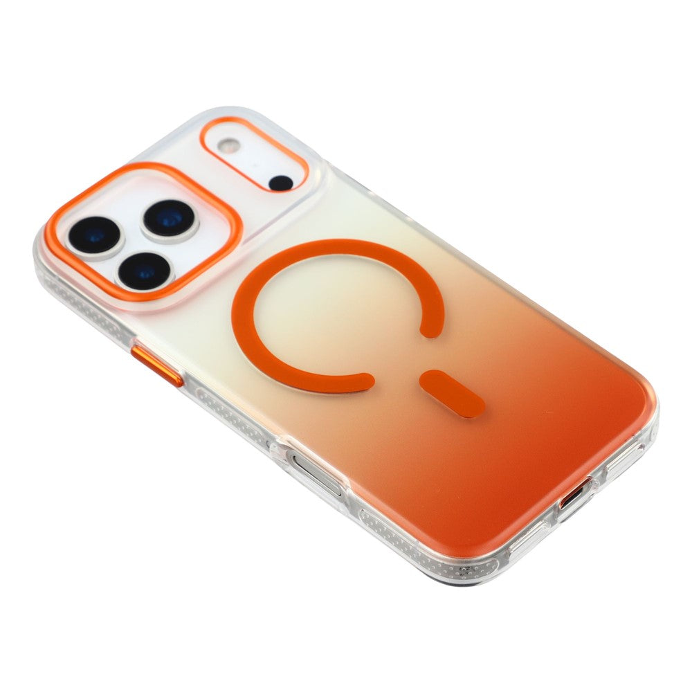 MUTURAL For iPhone 17 Pro Max Case Compatible with MagSafe PC + TPU Gradient Phone Cover - Orange