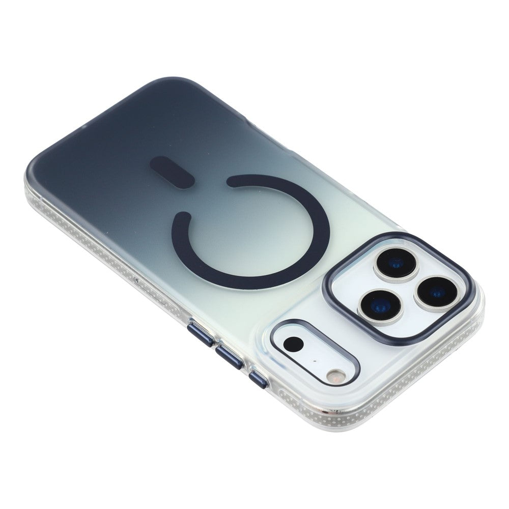 MUTURAL For iPhone 17 Pro Max Case Compatible with MagSafe PC + TPU Gradient Phone Cover - Dark Blue