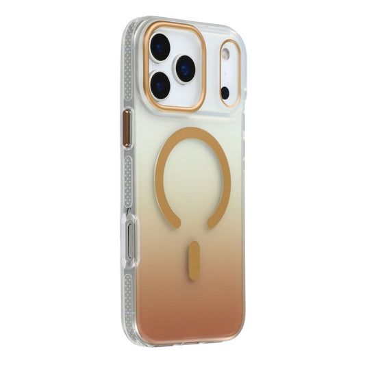 MUTURAL For iPhone 17 Pro Max Case Compatible with MagSafe PC + TPU Gradient Phone Cover - Gold