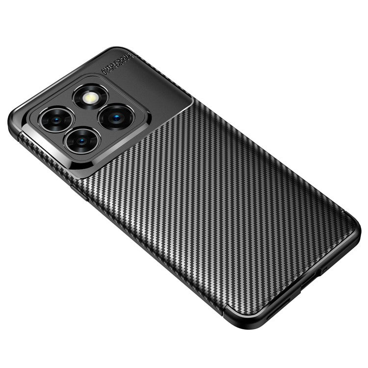 For OnePlus Ace Pro 5G / 10T 5G Carbon Fiber Texture Phone Case Anti-drop Protective TPU Back Cover - Black