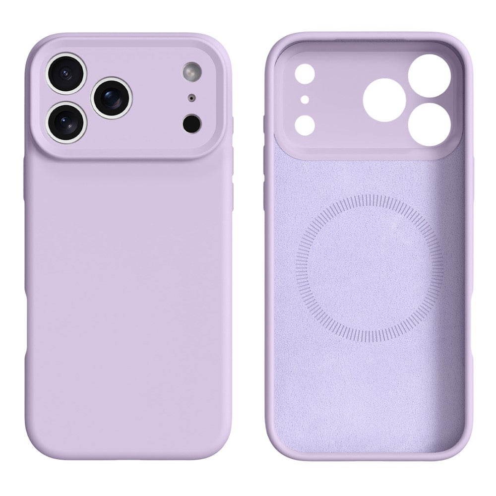 For iPhone 17 Pro Max Case Compatible with MagSafe Precise Cutouts Liquid Silicone Protective Back Cover - Light Purple