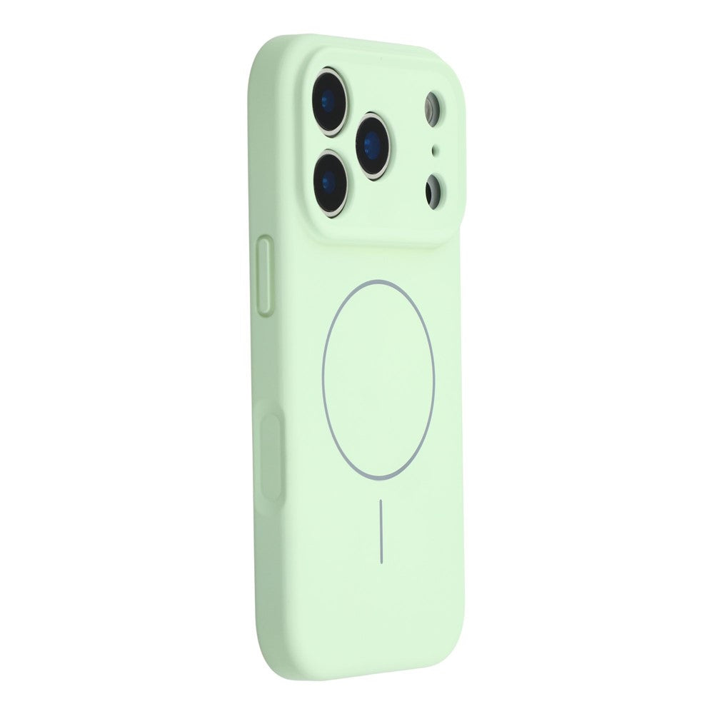 YCADEN For iPhone 17 Pro Max Case Compatible with MagSafe Precise Cutouts TPU Phone Back Cover - Grass Green