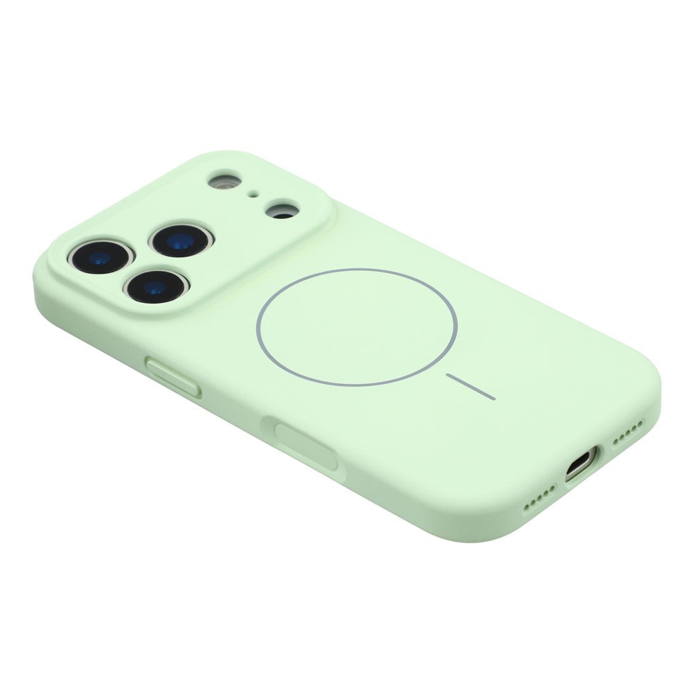 YCADEN For iPhone 17 Pro Max Case Compatible with MagSafe Precise Cutouts TPU Phone Back Cover - Grass Green