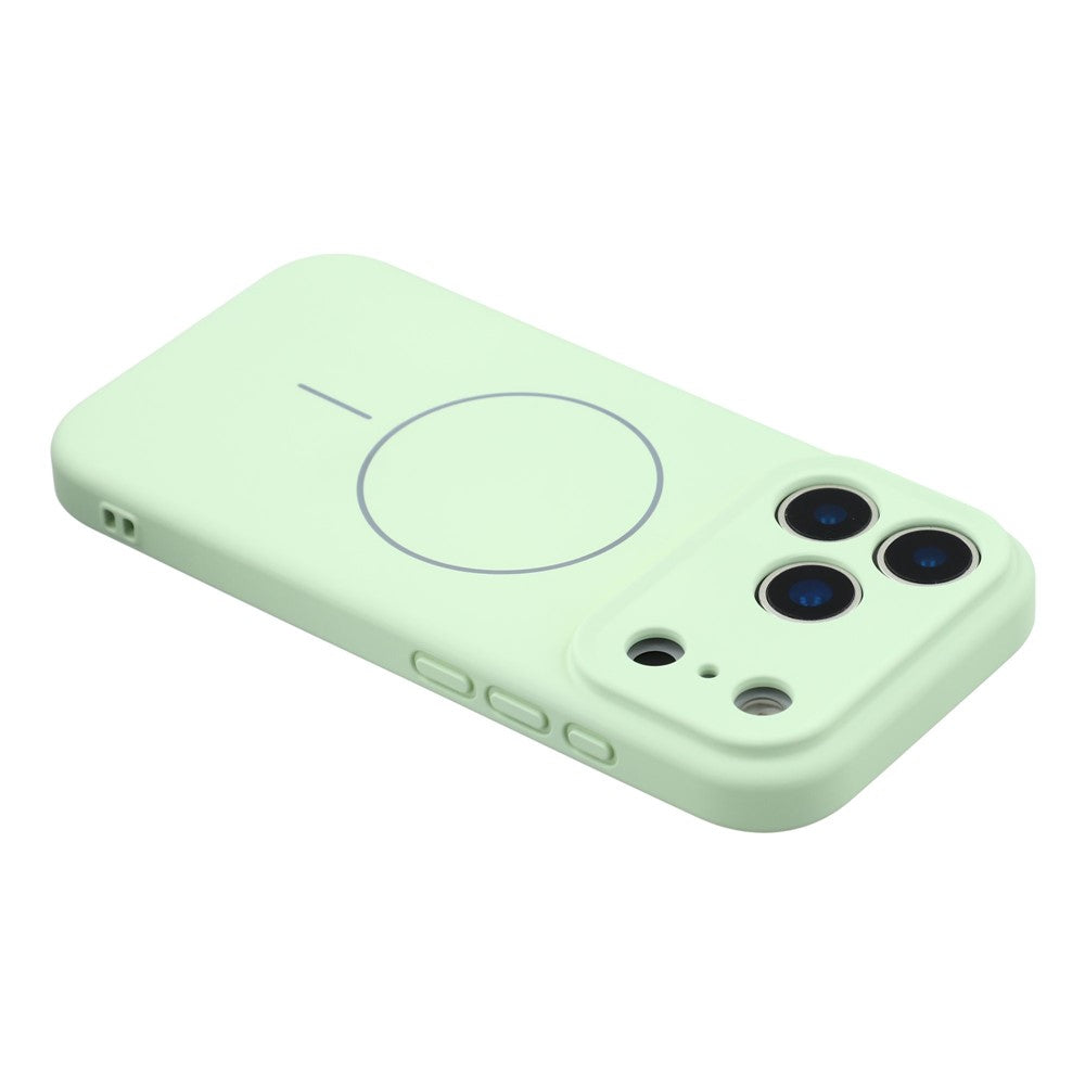 YCADEN For iPhone 17 Pro Max Case Compatible with MagSafe Precise Cutouts TPU Phone Back Cover - Grass Green