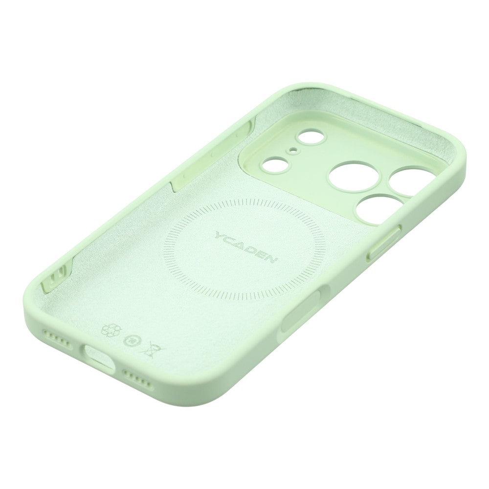 YCADEN For iPhone 17 Pro Max Case Compatible with MagSafe Precise Cutouts TPU Phone Back Cover - Grass Green