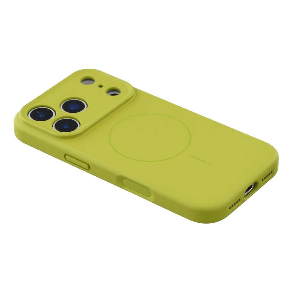 YCADEN For iPhone 17 Pro Max Case Compatible with MagSafe Precise Cutouts TPU Phone Back Cover - Bean Green