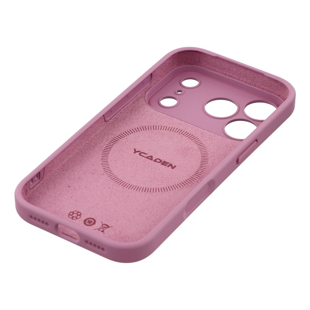 YCADEN For iPhone 17 Pro Max Case Compatible with MagSafe Precise Cutouts TPU Phone Back Cover - Blackcurrant