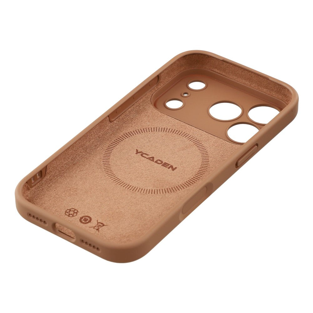 YCADEN For iPhone 17 Pro Max Case Compatible with MagSafe Precise Cutouts TPU Phone Back Cover - Khaki