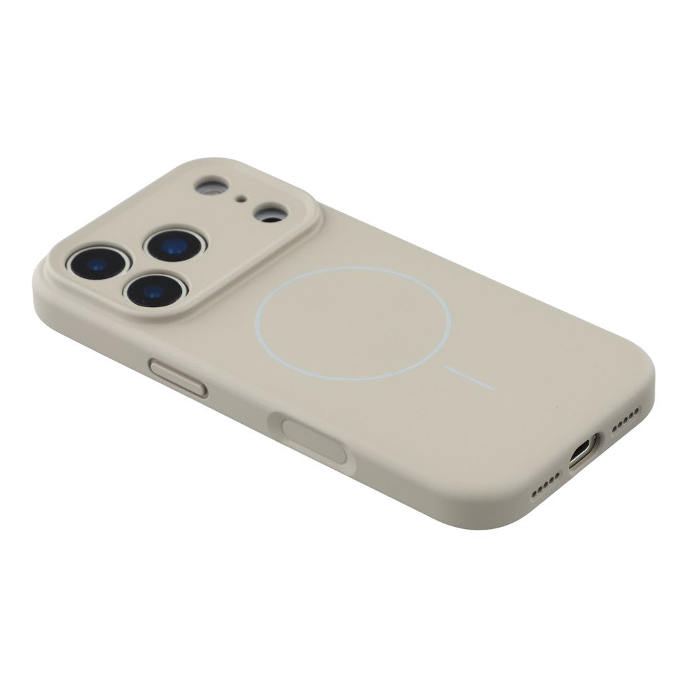 YCADEN For iPhone 17 Pro Max Case Compatible with MagSafe Precise Cutouts TPU Phone Back Cover - Pebble Grey