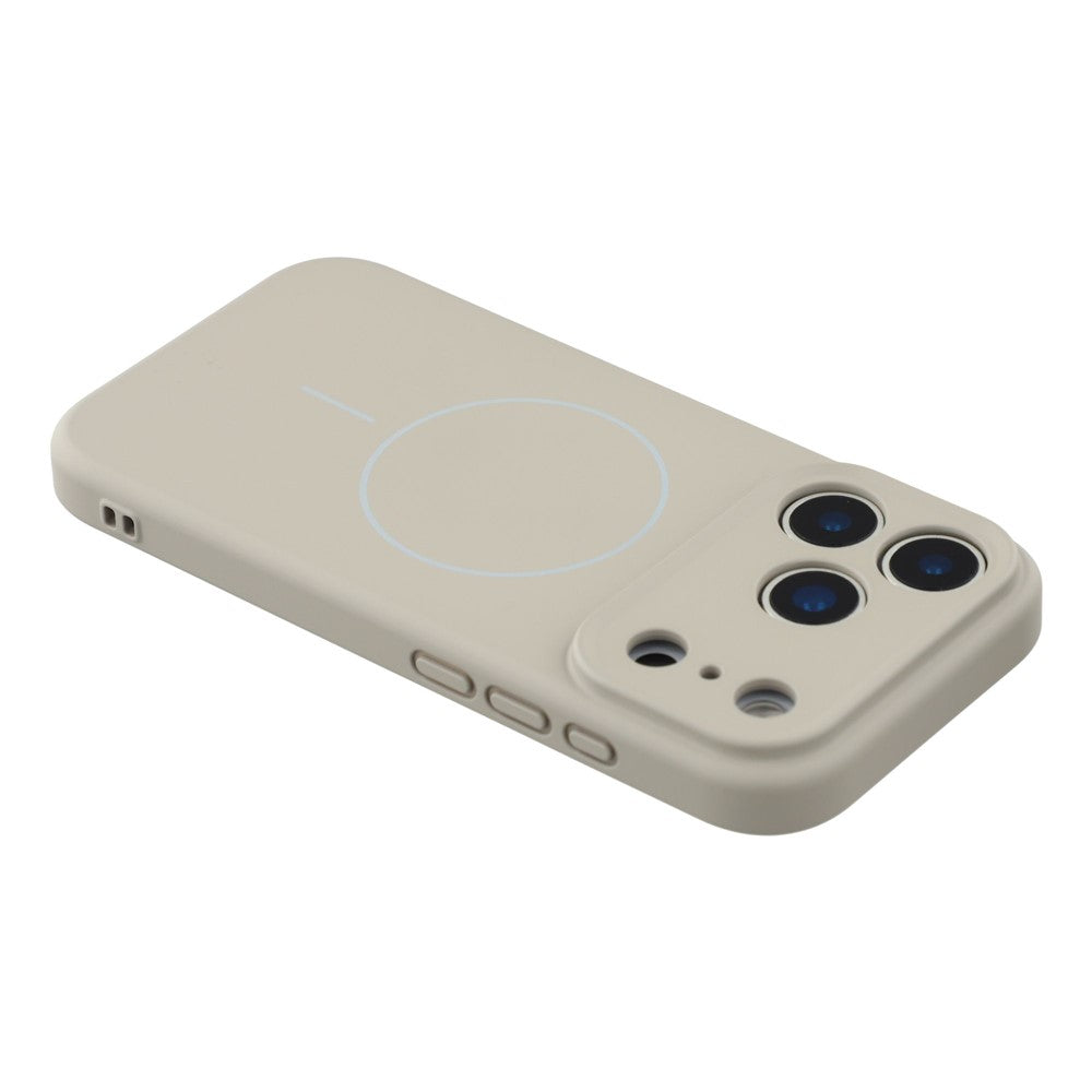 YCADEN For iPhone 17 Pro Max Case Compatible with MagSafe Precise Cutouts TPU Phone Back Cover - Pebble Grey