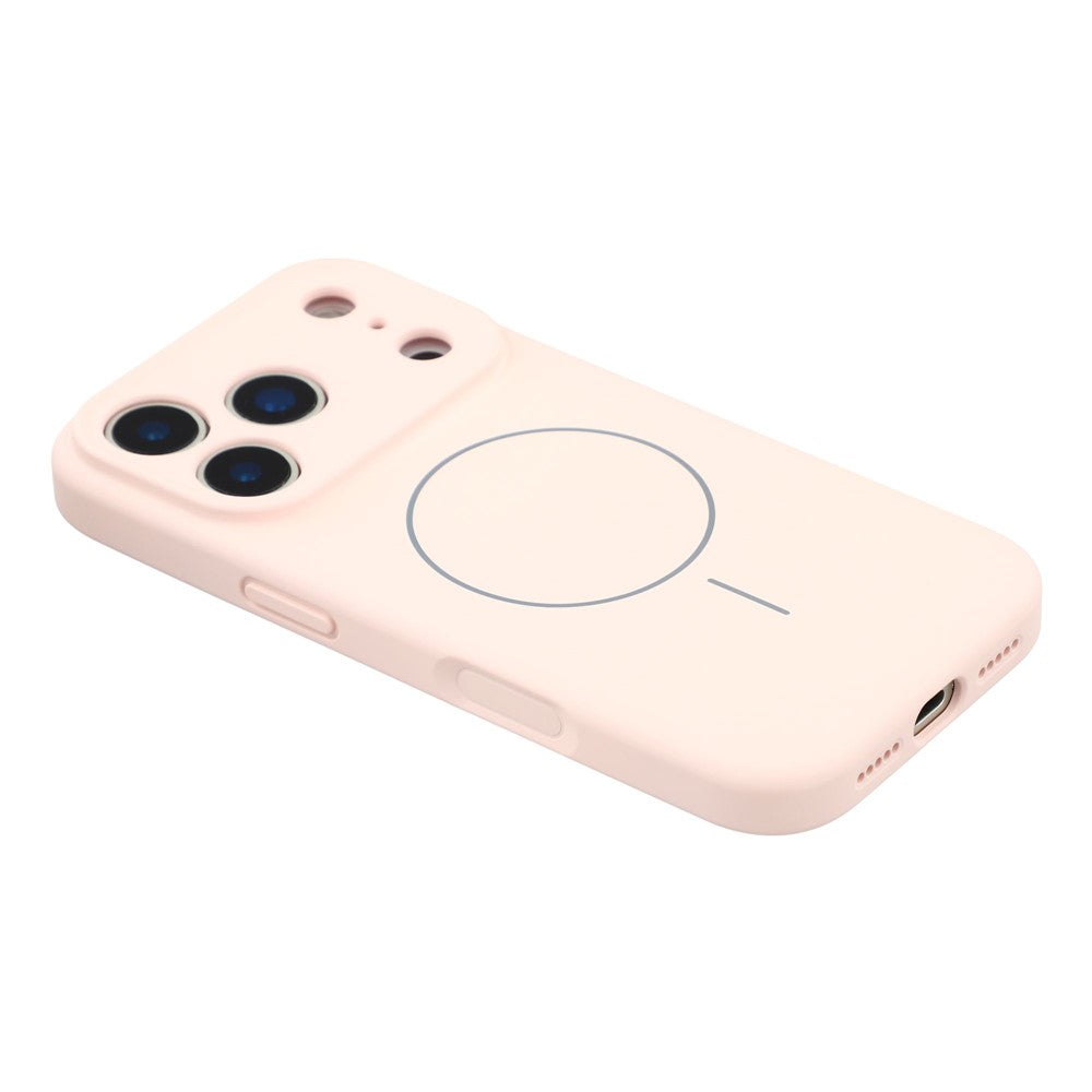 YCADEN For iPhone 17 Pro Max Case Compatible with MagSafe Precise Cutouts TPU Phone Back Cover - Morandi Pink