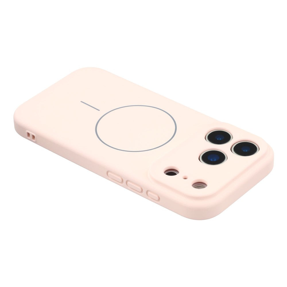 YCADEN For iPhone 17 Pro Max Case Compatible with MagSafe Precise Cutouts TPU Phone Back Cover - Morandi Pink