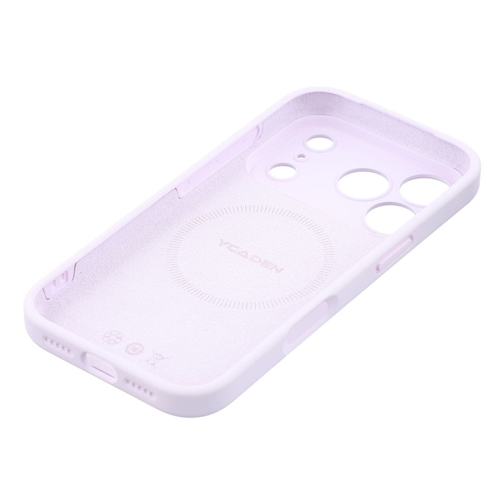 YCADEN For iPhone 17 Pro Max Case Compatible with MagSafe Precise Cutouts TPU Phone Back Cover - Morandi Purple