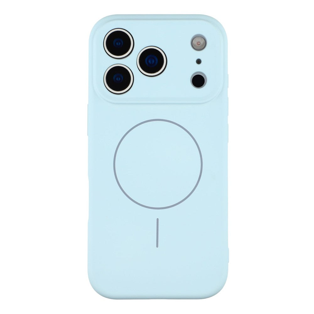 YCADEN For iPhone 17 Pro Max Case Compatible with MagSafe Precise Cutouts TPU Phone Back Cover - Cloud Blue