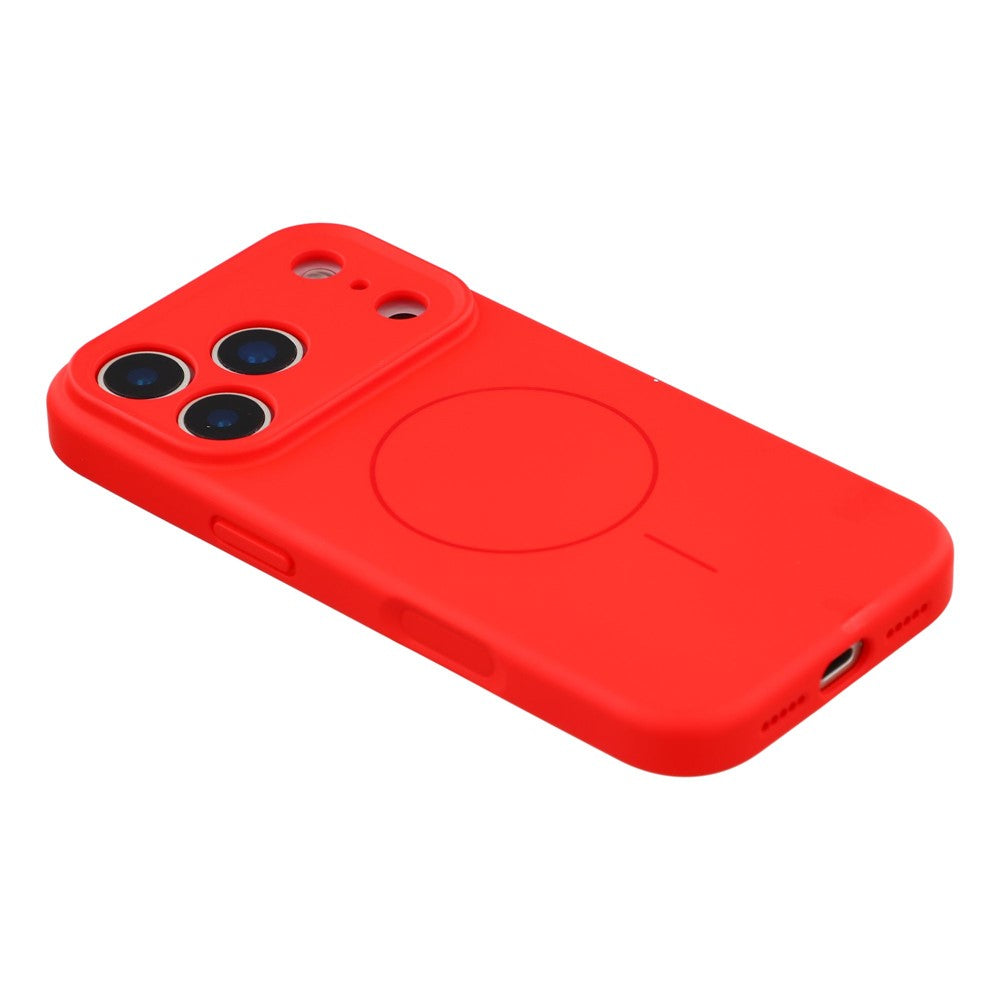 YCADEN For iPhone 17 Pro Max Case Compatible with MagSafe Precise Cutouts TPU Phone Back Cover - Chinese Red