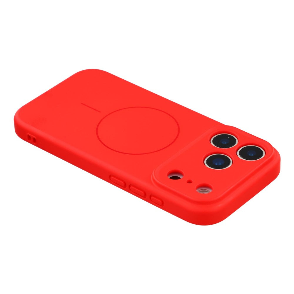 YCADEN For iPhone 17 Pro Max Case Compatible with MagSafe Precise Cutouts TPU Phone Back Cover - Chinese Red