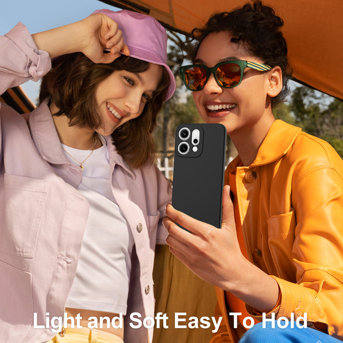 For Oppo Reno14 Pro 5G (China) / Oppo Reno14 Pro 5G (Global) Case Compatible with MagSafe Anti-Drop Liquid Silicone Phone Cover - Black