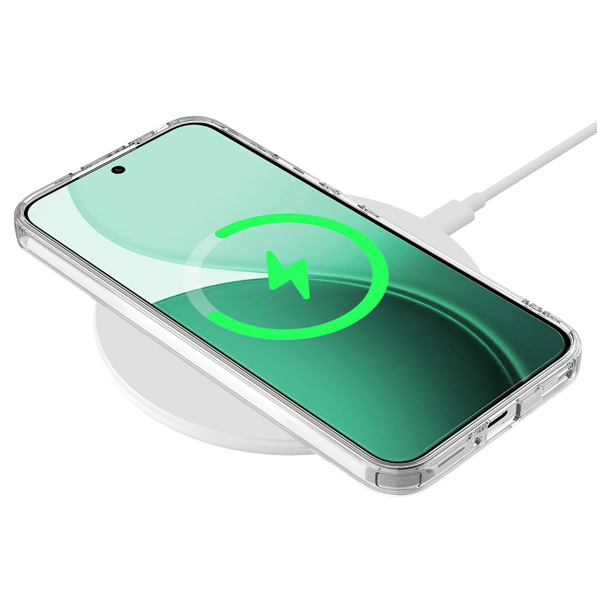 For Oppo Reno14 Pro 5G (Global) Clear Phone Case Compatible with MagSafe TPU+Acrylic Back Cover - Clear