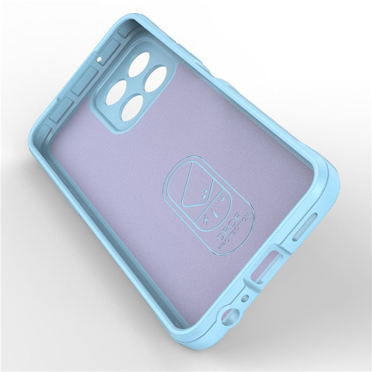 For Honor X8 5G Flexible TPU Mobile Phone Back Cover Drop Protection Phone Protective Case - White