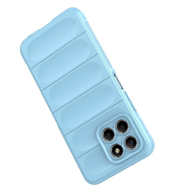 For Honor X8 5G Flexible TPU Mobile Phone Back Cover Drop Protection Phone Protective Case - White